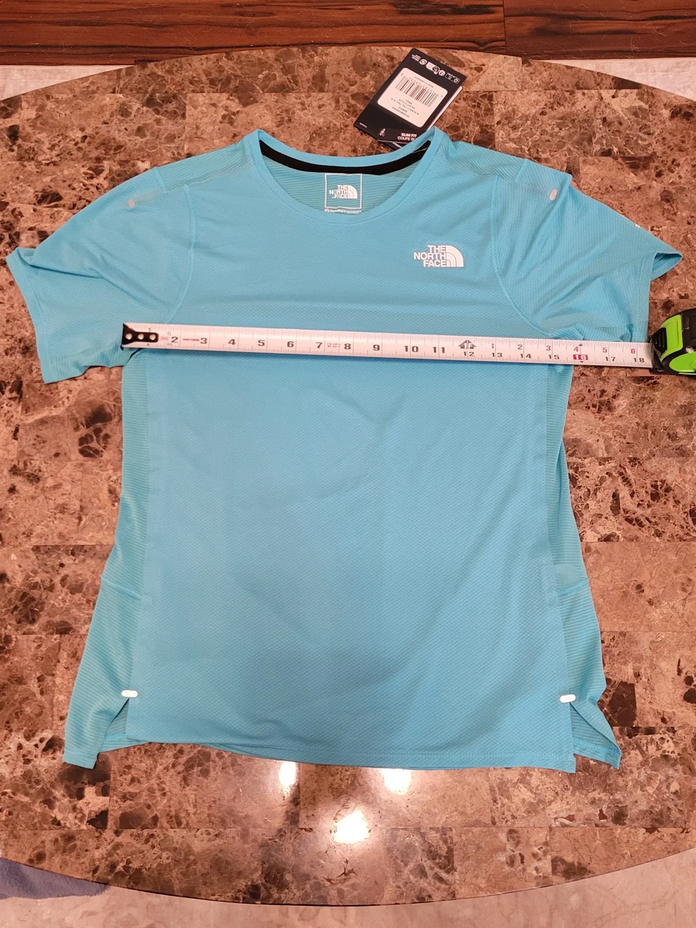 The North Face Women's Short-Sleeve Summit Series Crew Tee — Glacier Blue - Picture 10 of 13